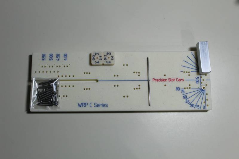 drag slot car chassis jig